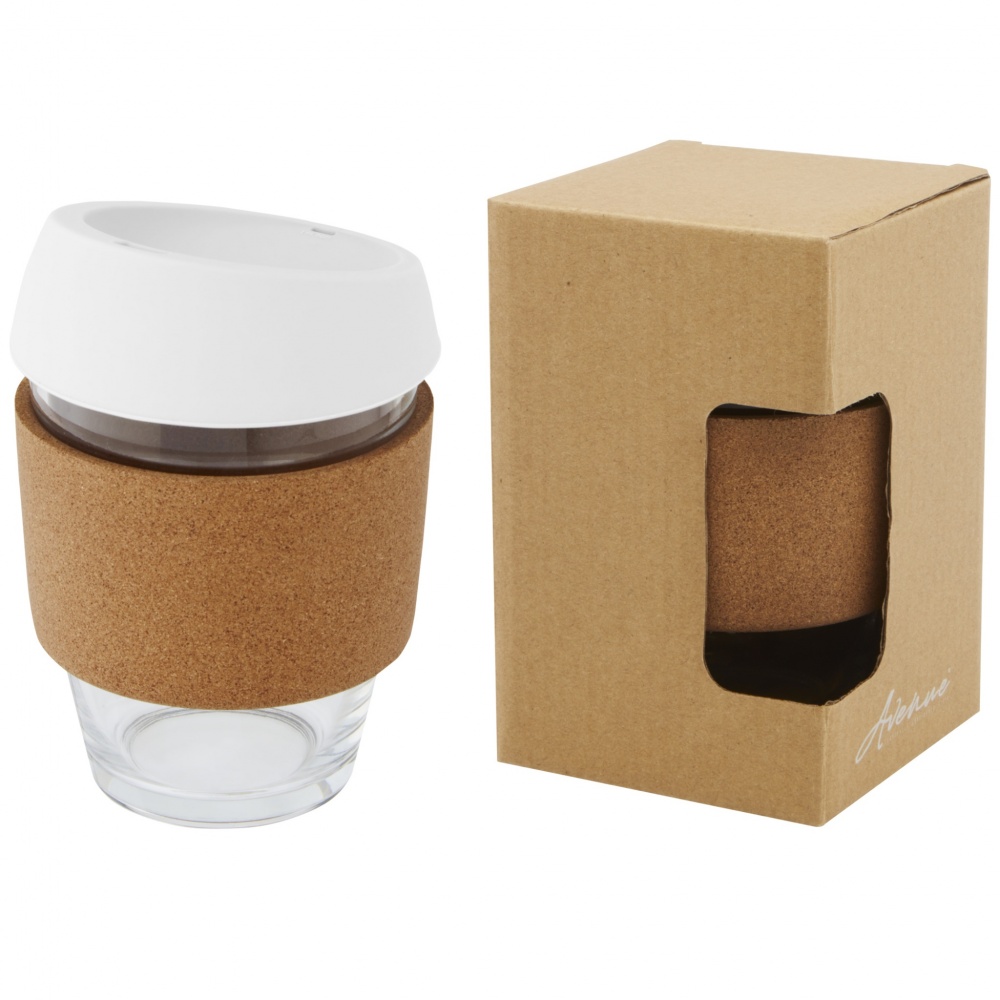 Logotrade promotional items photo of: Lidan 360 ml borosilicate glass tumbler with silicone lid