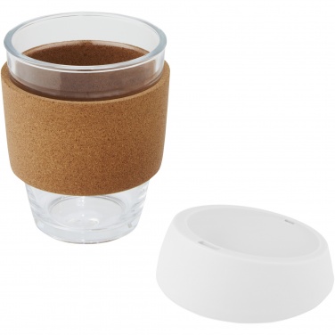 Logotrade promotional item picture of: Lidan 360 ml borosilicate glass tumbler with silicone lid