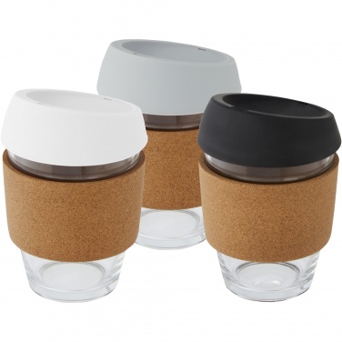 Logotrade advertising product picture of: Lidan 360 ml borosilicate glass tumbler with silicone lid