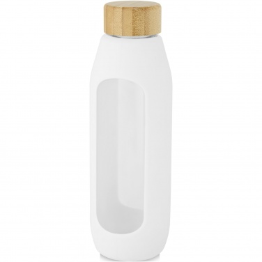 Logo trade promotional items picture of: Tidan 600 ml borosilicate glass bottle with silicone grip