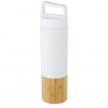Logo trade promotional items image of: Torne 540 ml  stainless steel bottle with bamboo outer wall