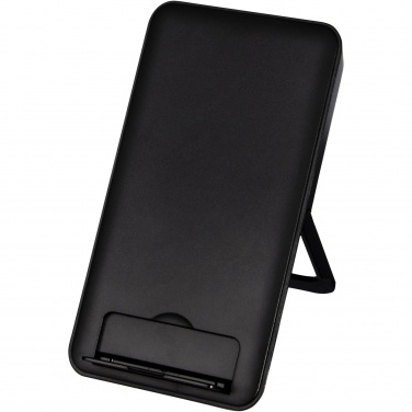 Logo trade promotional gift photo of: Loop 10W recycled plastic wireless charging pad with phone stand
