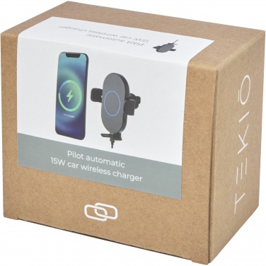 Logotrade promotional gifts photo of: Pilot 15W wireless automatic car charger 