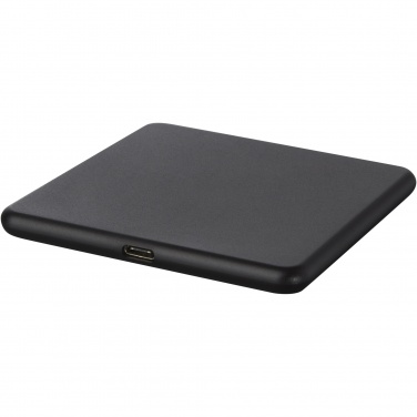 Logo trade promotional products image of: Loop 10W recycled plastic wireless charging pad