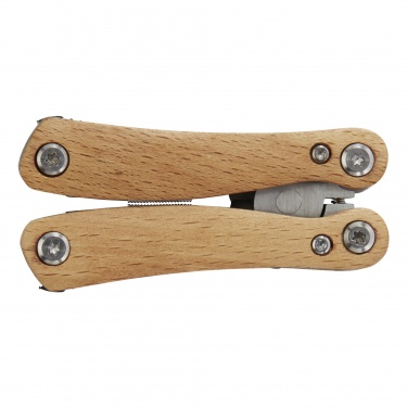 Logo trade promotional merchandise picture of: Anderson 12-function medium wooden multi-tool