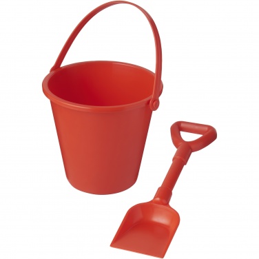 Logo trade promotional products image of: Tides recycled beach bucket and spade