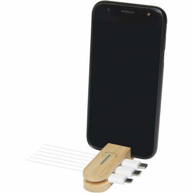 Logo trade advertising products picture of: Edulis bamboo cable manager 