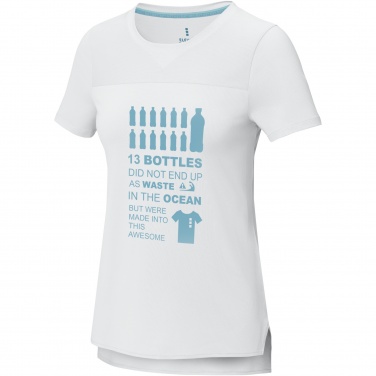 Logo trade business gifts image of: Borax short sleeve women's GRS recycled cool fit t-shirt