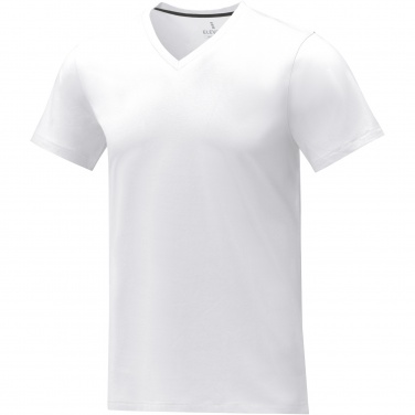 Logo trade advertising products image of: Somoto short sleeve men's V-neck t-shirt 
