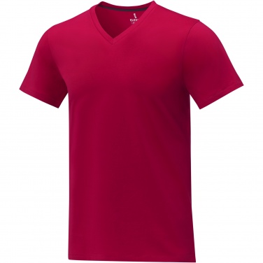 Logo trade promotional gift photo of: Somoto short sleeve men's V-neck t-shirt 