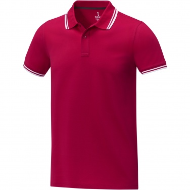 Logo trade promotional item photo of: Amarago short sleeve men's tipping polo
