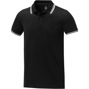 Logo trade promotional giveaway photo of: Amarago short sleeve men's tipping polo