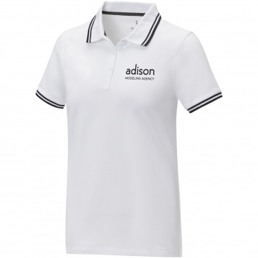 Logo trade business gift photo of: Amarago short sleeve women's tipping polo