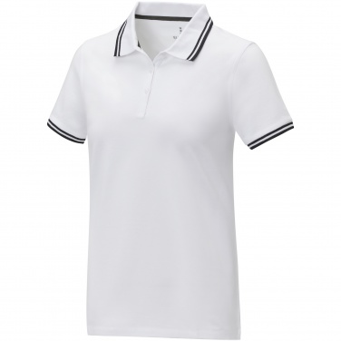 Logo trade promotional item photo of: Amarago short sleeve women's tipping polo