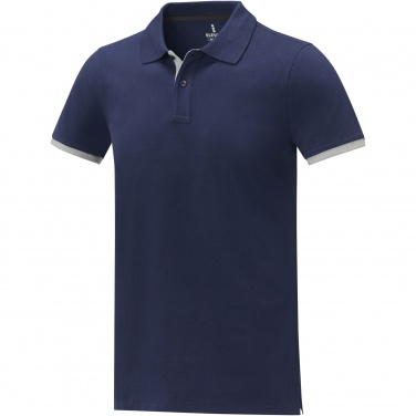 Logo trade promotional giveaways image of: Morgan short sleeve men's duotone polo