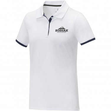 Logotrade promotional products photo of: Morgan short sleeve women's duotone polo