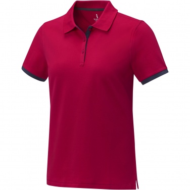 Logotrade promotional gift picture of: Morgan short sleeve women's duotone polo
