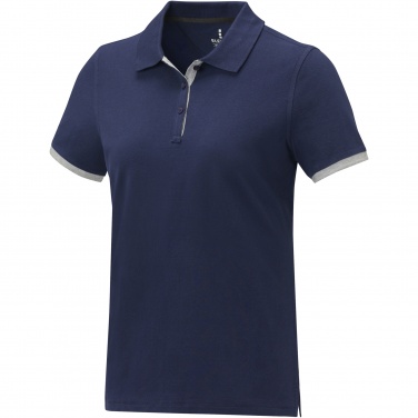 Logotrade corporate gift picture of: Morgan short sleeve women's duotone polo