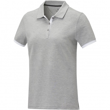 Logo trade promotional merchandise picture of: Morgan short sleeve women's duotone polo