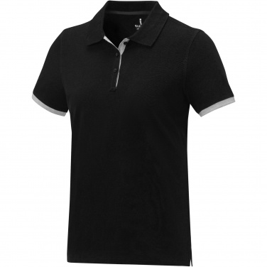 Logotrade business gift image of: Morgan short sleeve women's duotone polo