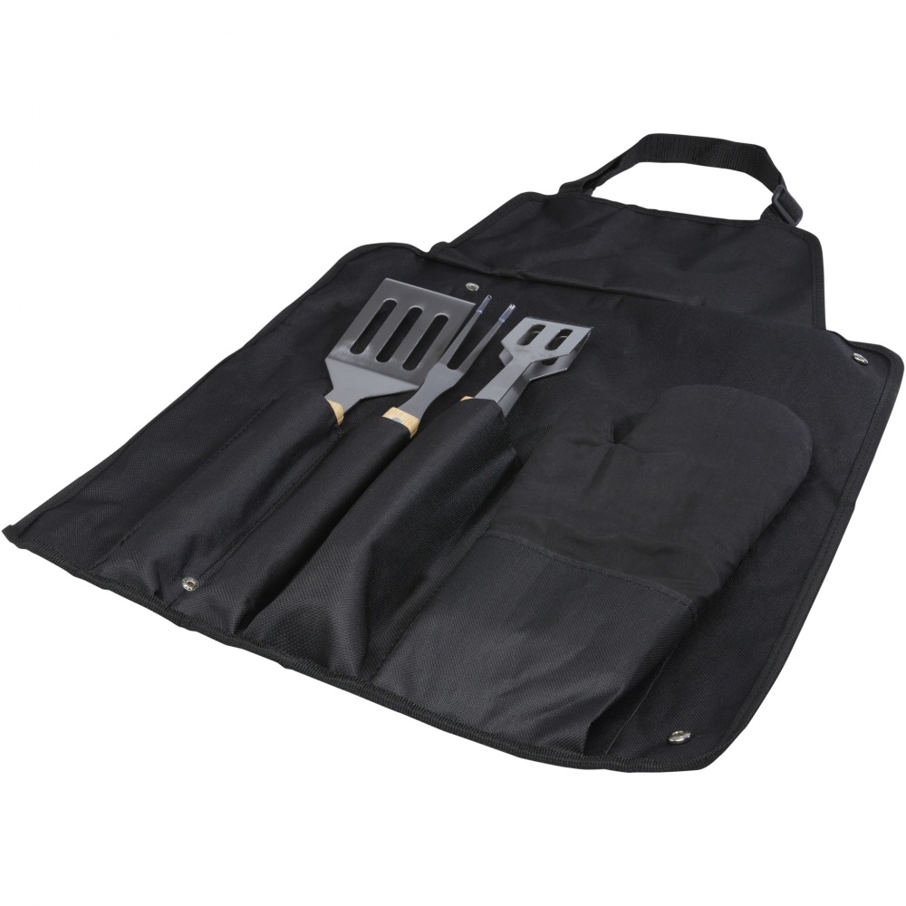 Logotrade business gift image of: Gril 3-piece BBQ tools set and glove 