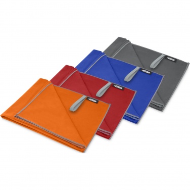 Logo trade promotional gift photo of: Pieter recycled PET ultra lightweight and quick dry towel 130 x 80 cm