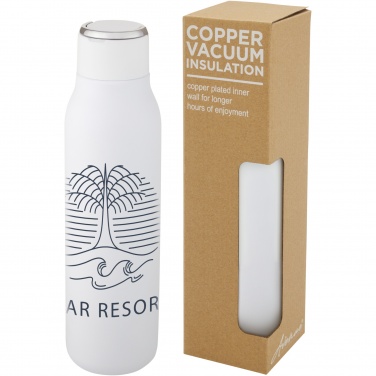 Logo trade promotional merchandise image of: Marka 600 ml copper vacuum insulated bottle with metal loop