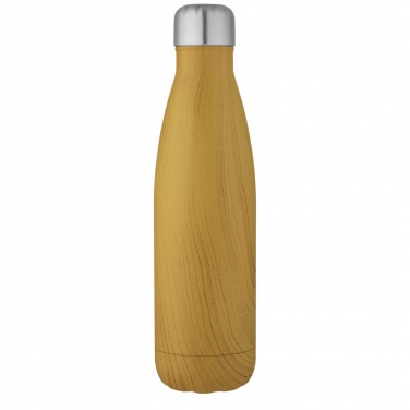 Logotrade promotional product image of: Cove 500 ml vacuum insulated stainless steel bottle with wood print
