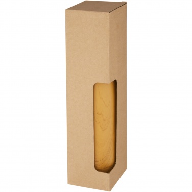 Logo trade business gift photo of: Cove 500 ml vacuum insulated stainless steel bottle with wood print