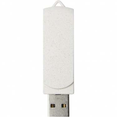 Logotrade promotional giveaway image of: Rotate 4GB wheat straw USB flash drive