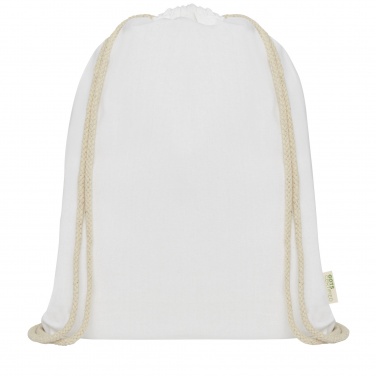 Logo trade promotional gifts picture of: Orissa 140 g/m² organic cotton drawstring bag 5L