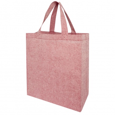 Logo trade promotional merchandise image of: Pheebs 150 g/m² recycled gusset tote bag 13L