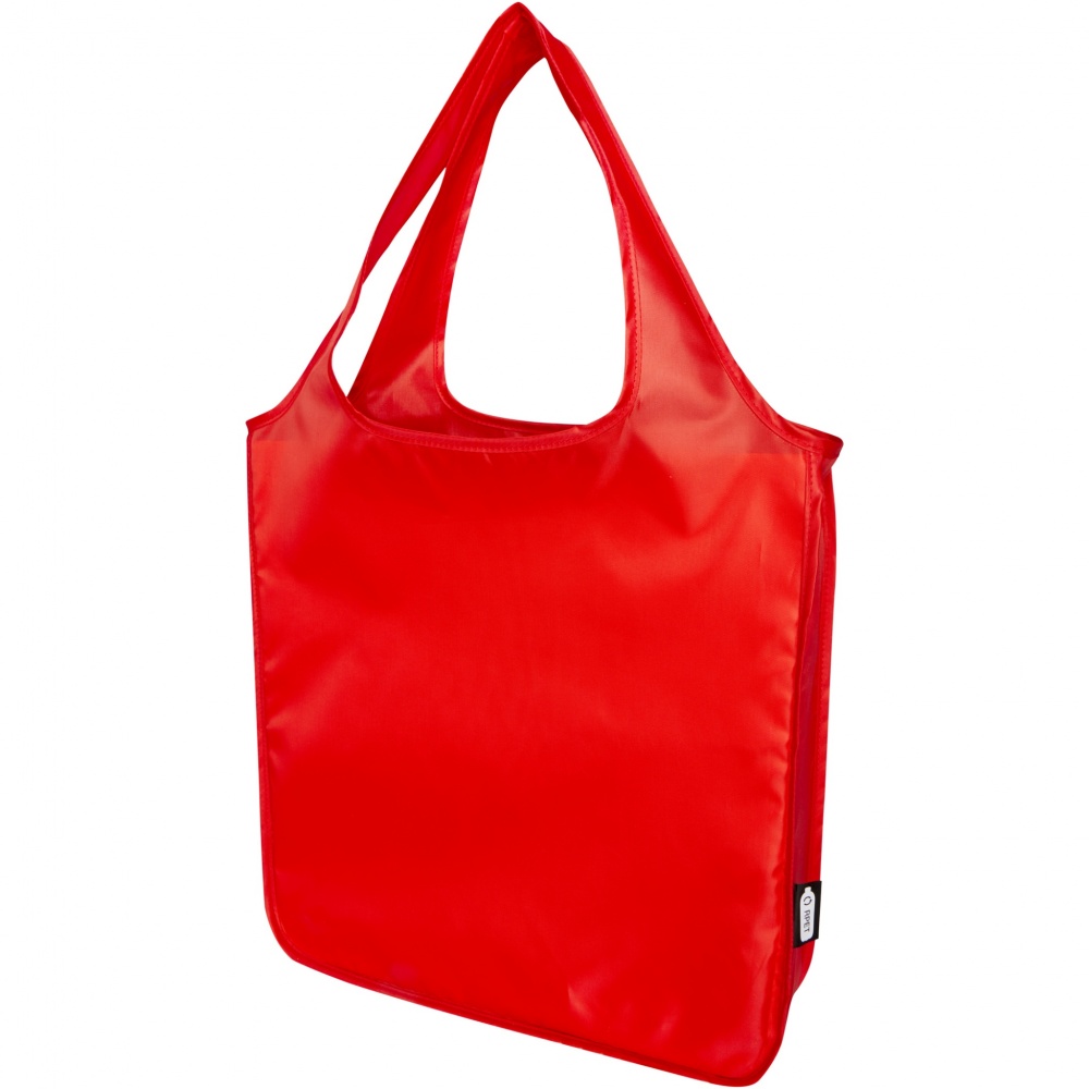 Logo trade promotional gift photo of: Ash RPET large foldable tote bag 14L