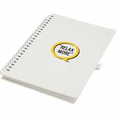 Logotrade business gift image of: Dairy Dream A5 size reference recycled milk cartons spiral notebook