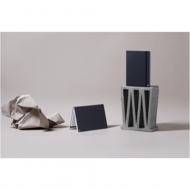 Logo trade promotional merchandise picture of: Karst® A5 stone paper hardcover notebook - lined