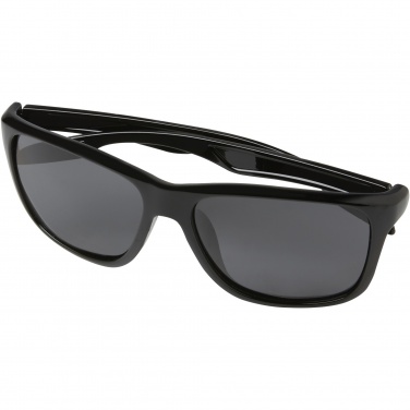 Logo trade promotional merchandise image of: Eiger polarized sunglasses in recycled PET casing