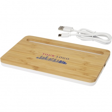 Logotrade promotional products photo of: Medake 10W bamboo wireless charger