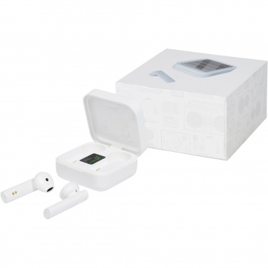 Logotrade promotional product image of: Tayo solar charging TWS earbuds 