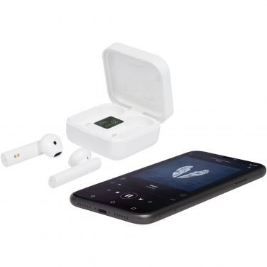 Logo trade promotional giveaway photo of: Tayo solar charging TWS earbuds 