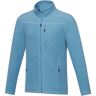 Logotrade promotional item image of: Amber men's GRS recycled full zip fleece jacket