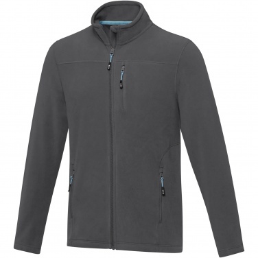 Logo trade promotional items picture of: Amber men's GRS recycled full zip fleece jacket