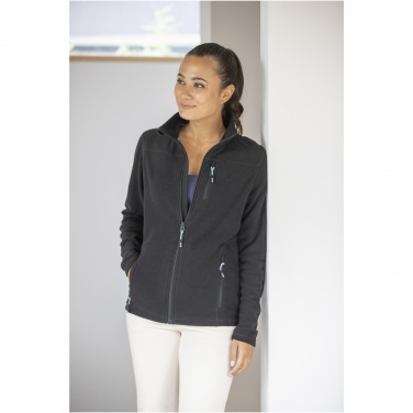 Logo trade promotional products image of: Amber women's GRS recycled full zip fleece jacket