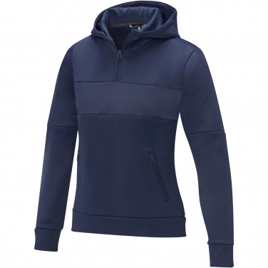 Logo trade promotional products picture of: Sayan women's half zip anorak hooded sweater