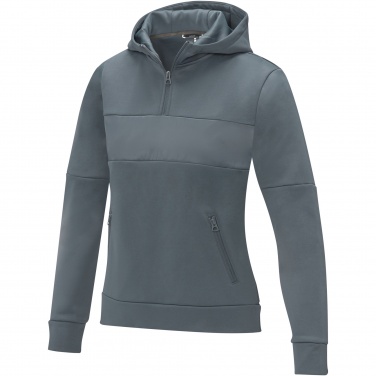 Logo trade promotional merchandise picture of: Sayan women's half zip anorak hooded sweater