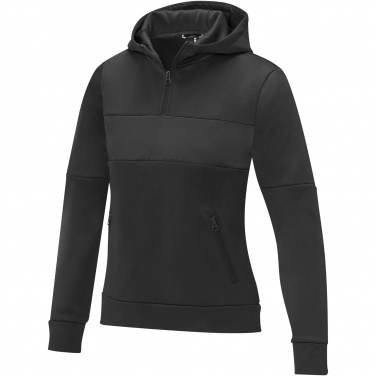 Logo trade advertising products picture of: Sayan women's half zip anorak hooded sweater