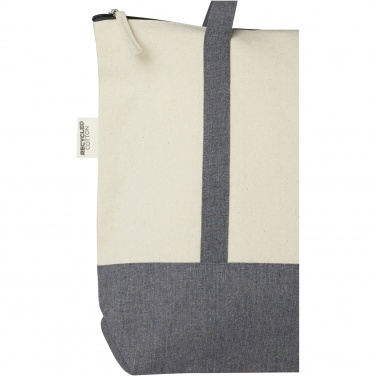 Logotrade promotional items photo of: Repose 320 g/m² recycled cotton zippered tote bag 10L