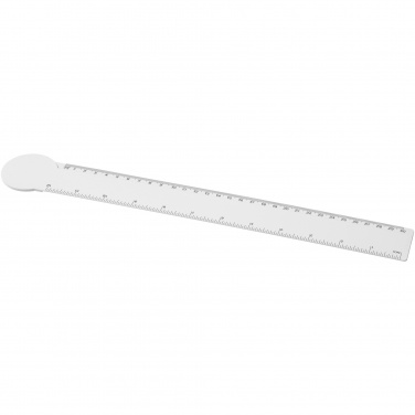 Logo trade promotional items image of: Tait 30cm circle-shaped recycled plastic ruler