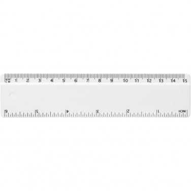 Logo trade promotional giveaways image of: Refari 15 cm recycled plastic ruler