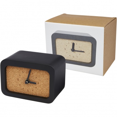 Logotrade promotional item image of: Momento wireless limestone charging desk clock