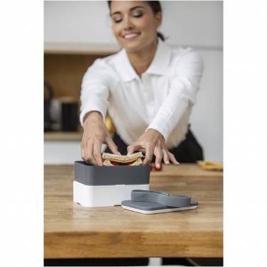 Logo trade promotional merchandise photo of: MIYO double layer lunch box